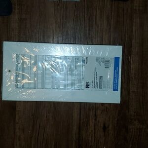 New Reliabilt 10 X 4 White Steel Construction Register w/metal Damper Box
